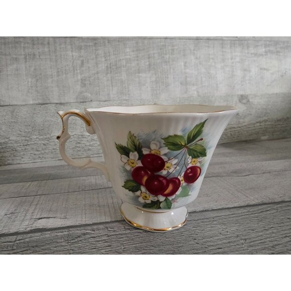 Royal Albert Orchard Series Cherry Blossom Teacup & Saucer Set - Fine Bone China - Picture 7 of 10